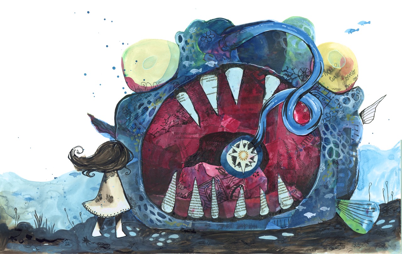 lampfish — illustration by Maya Babeanu